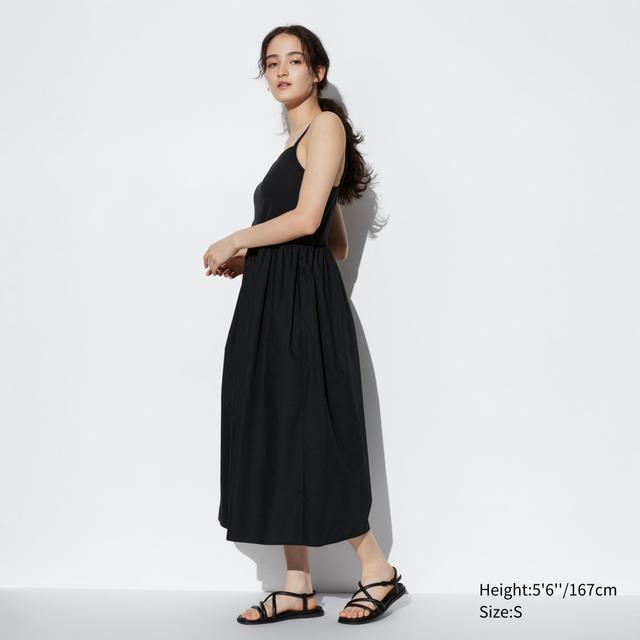 Womens Combination Bra Camisole Dress Black 2XS UNIQLO US Product Image