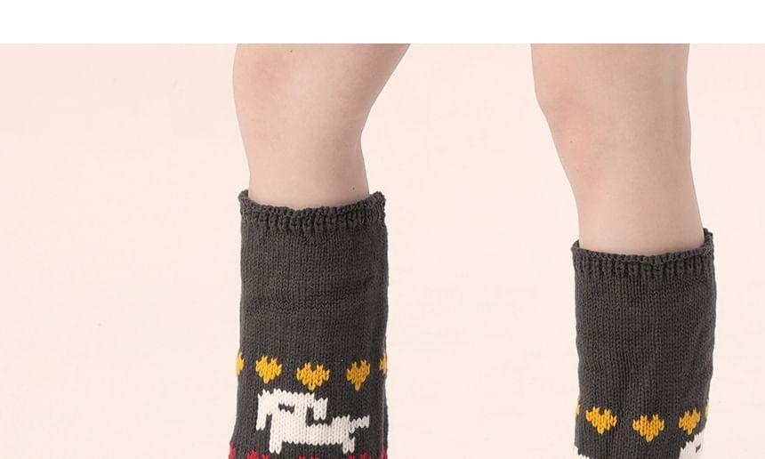 Print Knit Leg Warmer Product Image