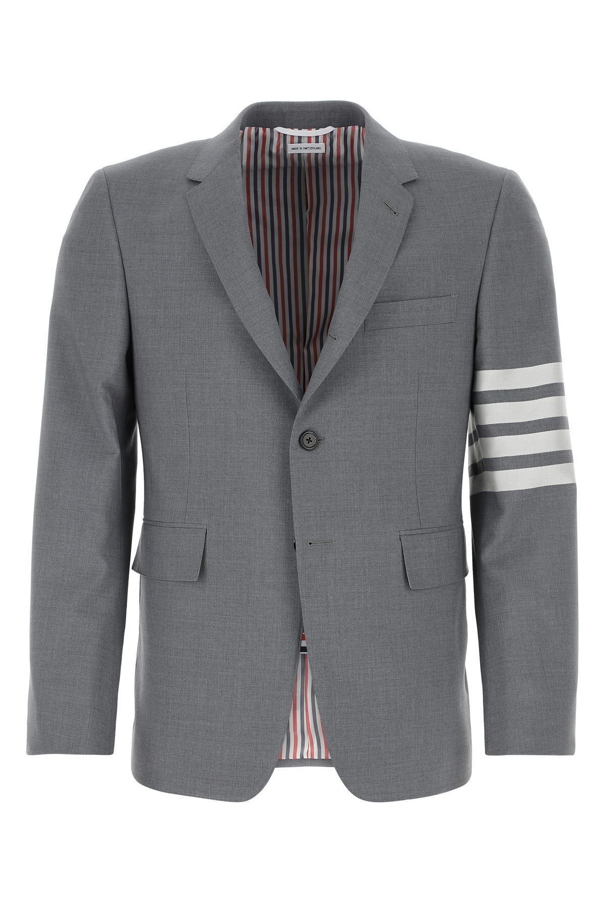 4-bar Jersey Sport Coat In Grey Product Image