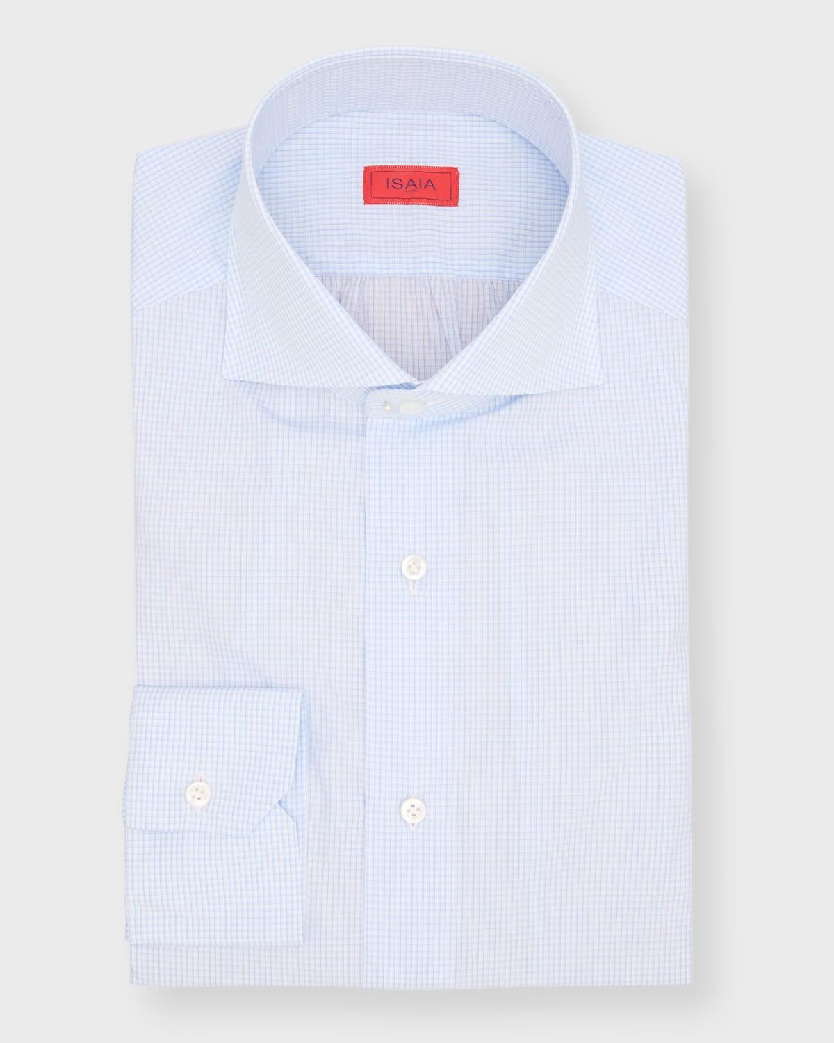 Mens Small Check Long-Sleeve Shirt Product Image