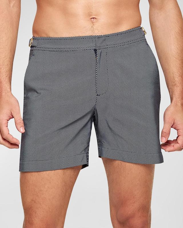 Mens Bulldog Jacquard Swim Shorts Product Image