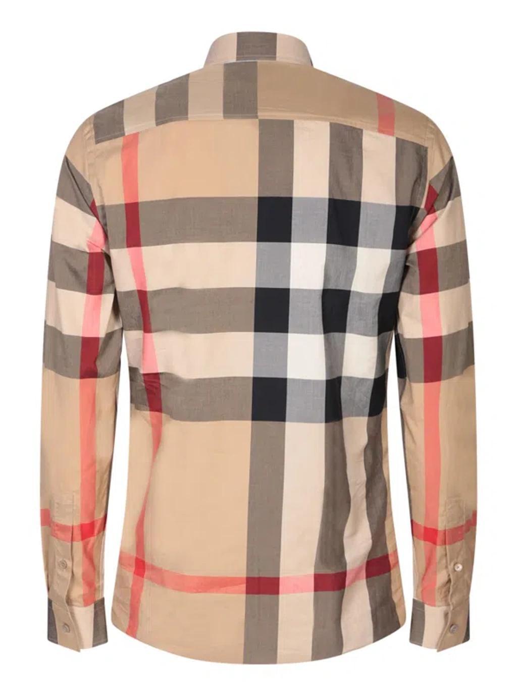 Summerton Check Motif Beige Shirt Product Image