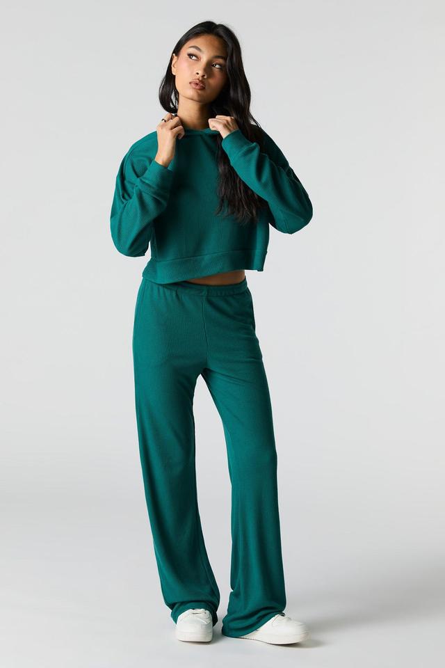 Thermal Knit Wide Leg Pant Female Product Image