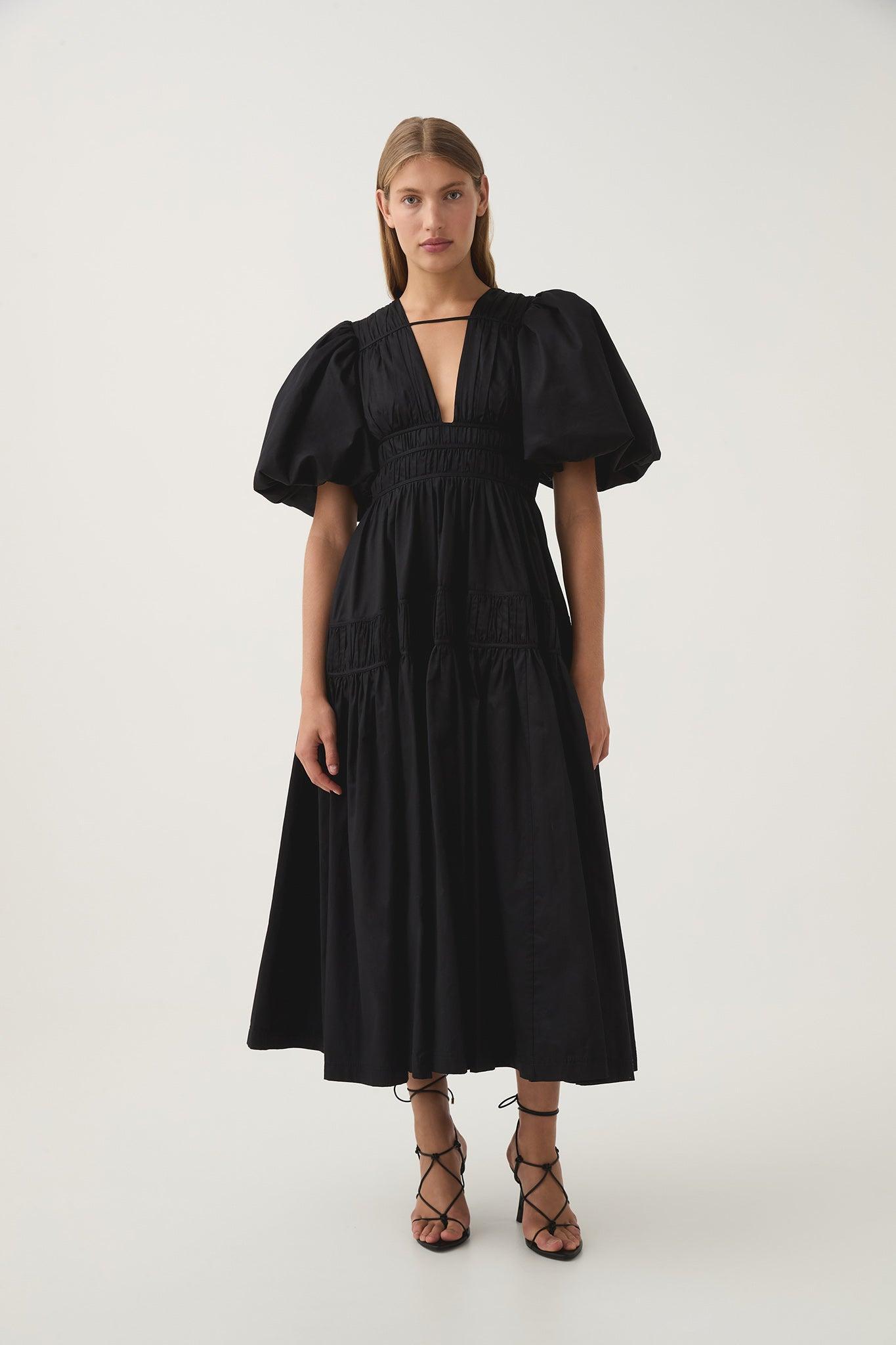 Fallingwater Ruched Midi Dress Product Image