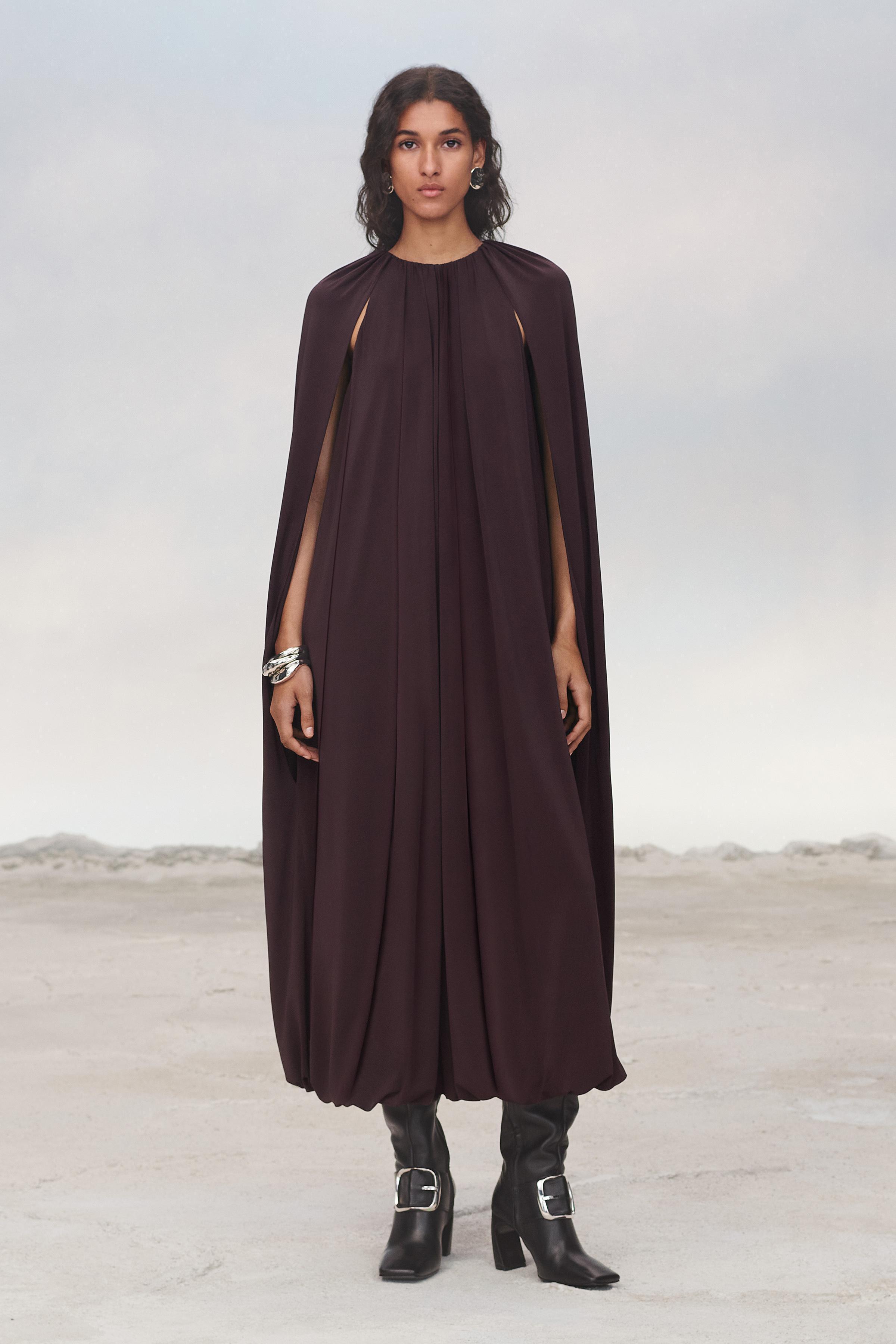 BELTED CAPE DRESS LIMITED EDITION Product Image