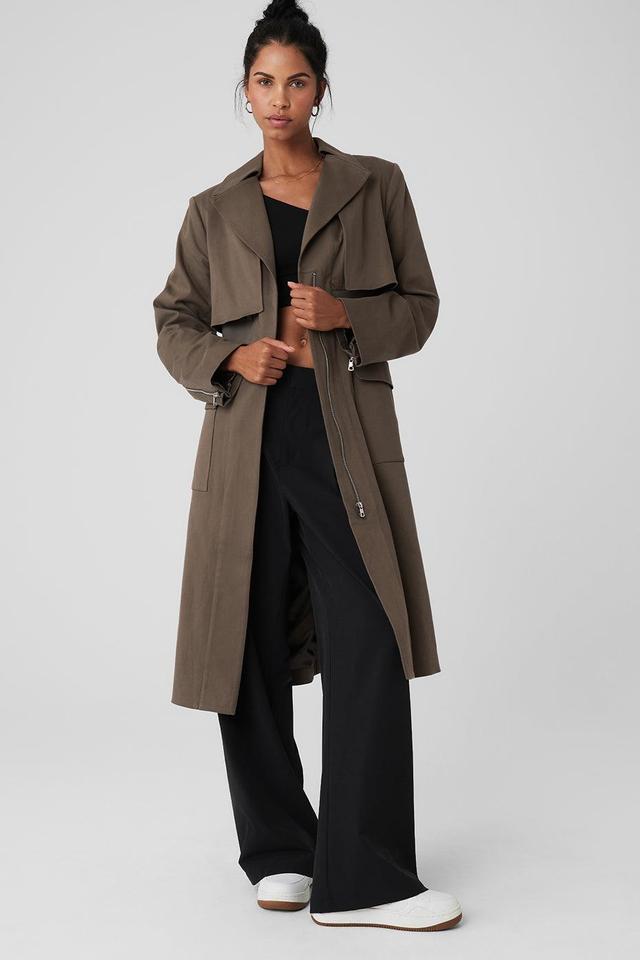 Formation Trench Coat - Olive Tree Female Product Image