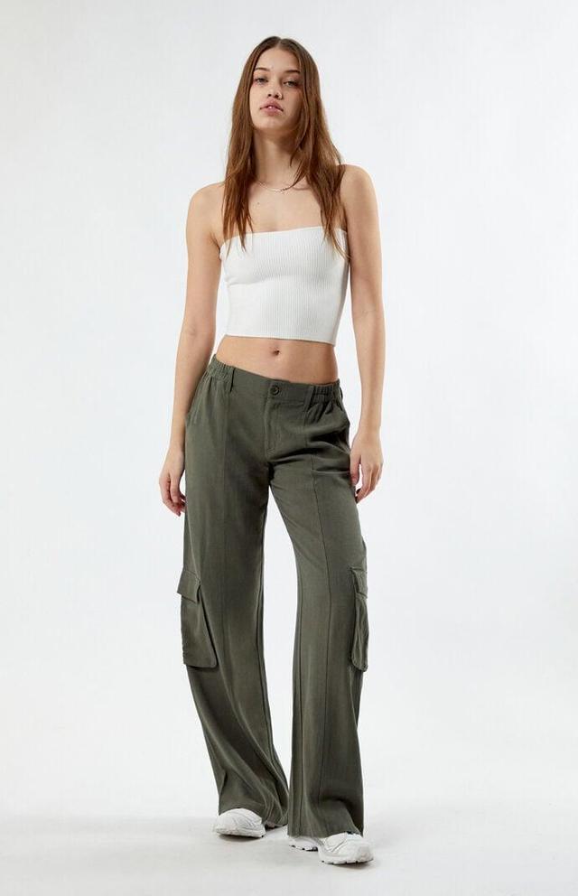 Women's Linen Cargo Pants Product Image