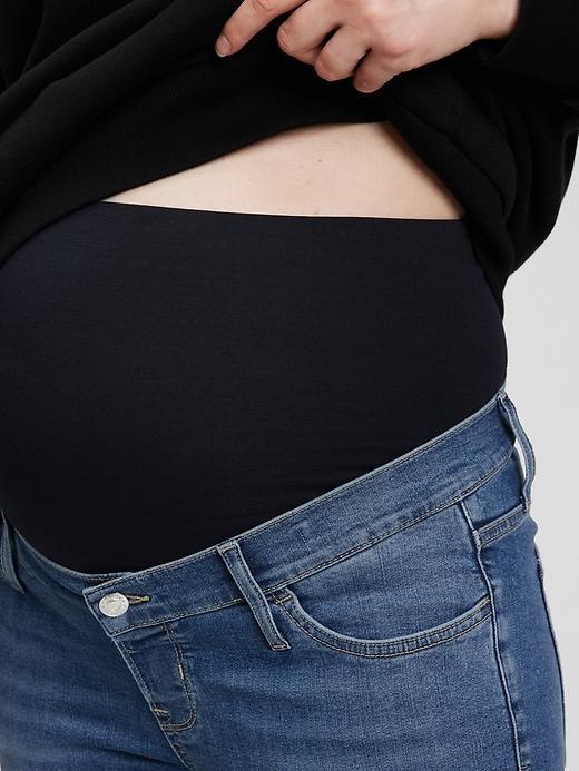 Maternity True Waistband Full Panel True Skinny Jeans Product Image