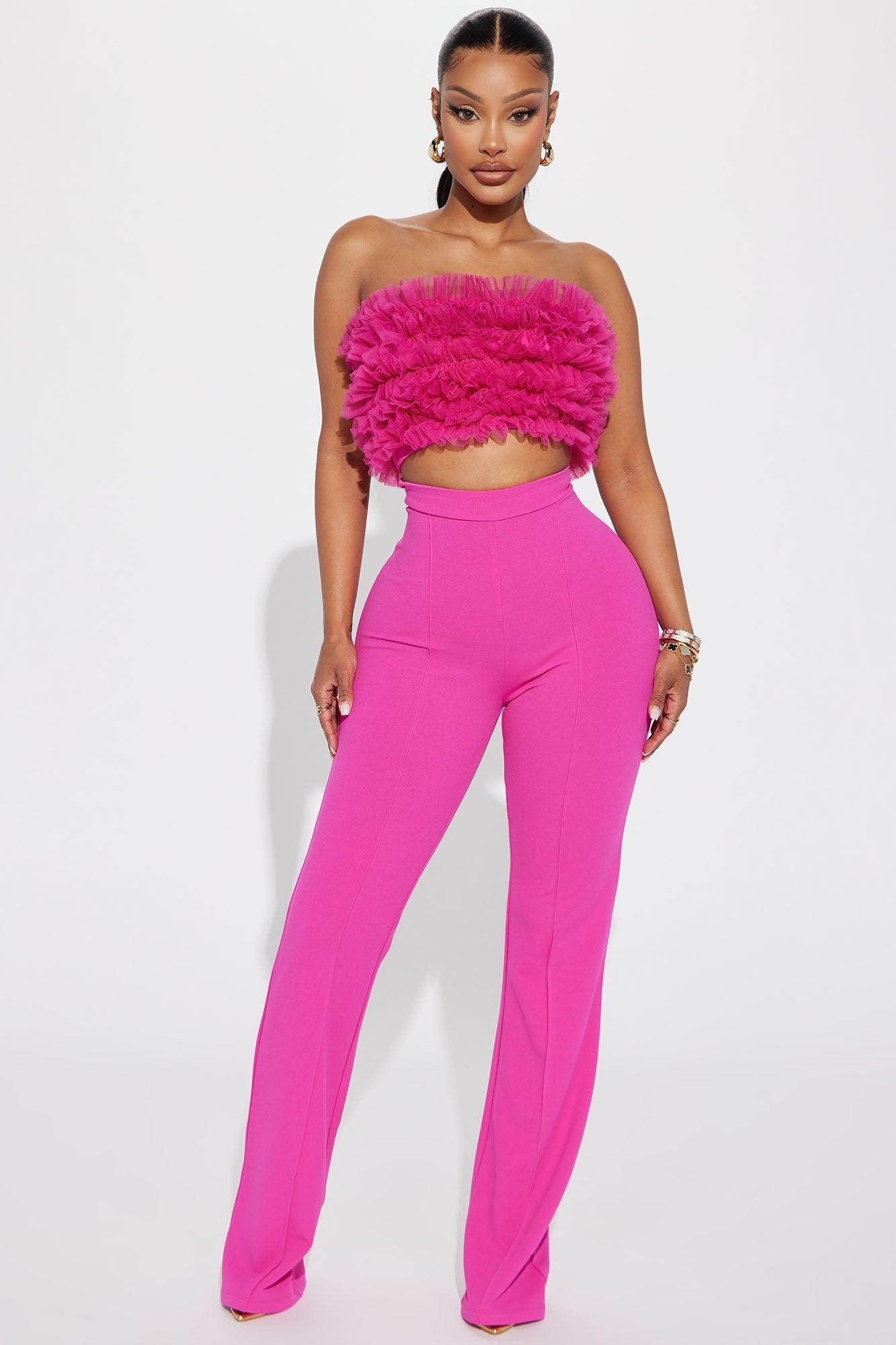 Braelynn Jumpsuit - Hot Pink Product Image