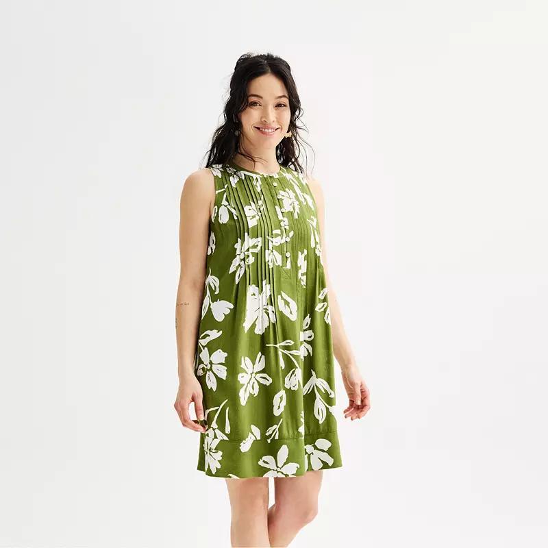 Womens Sonoma Goods For Life Sleeveless Pintuck Dress product image