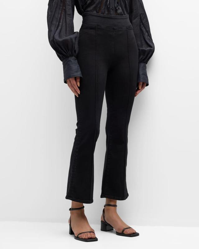 The Jetset Crop Mini Boot Pintuck Jeans Product Image