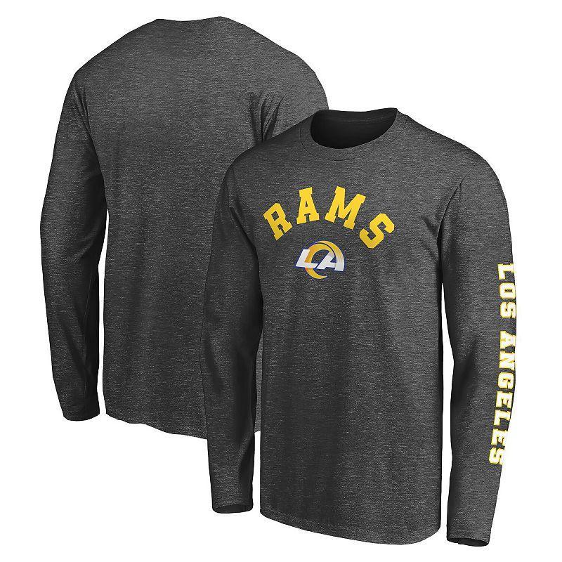 Men's Fanatics Branded Heathered Charcoal Los Angeles Rams Big & Tall City Long Sleeve T-Shirt Product Image