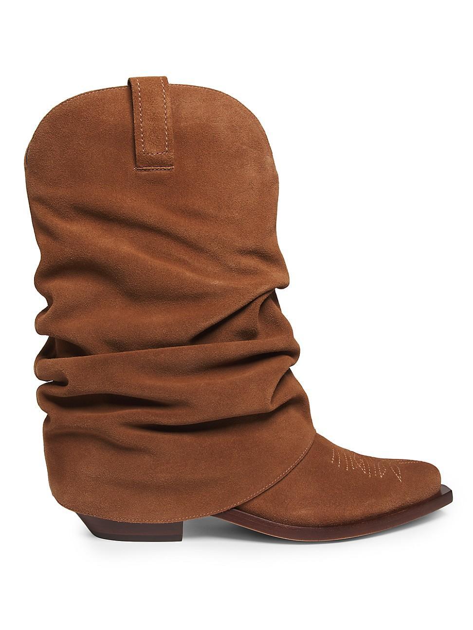 Womens Zachy 40MM Suede Booties Product Image