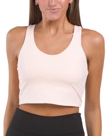 Cropped Shelf Bra Tank Top For Women Product Image