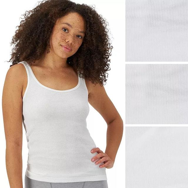 Womens Hanes Originals Ultimate 2-pack Stretch Cotton Tank Top Set 45UOTK Product Image