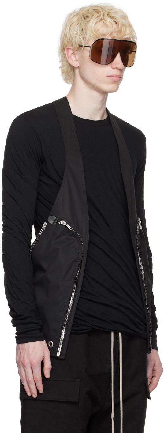 RICK OWENS Black Bauhaus Vest In 09 Black Product Image