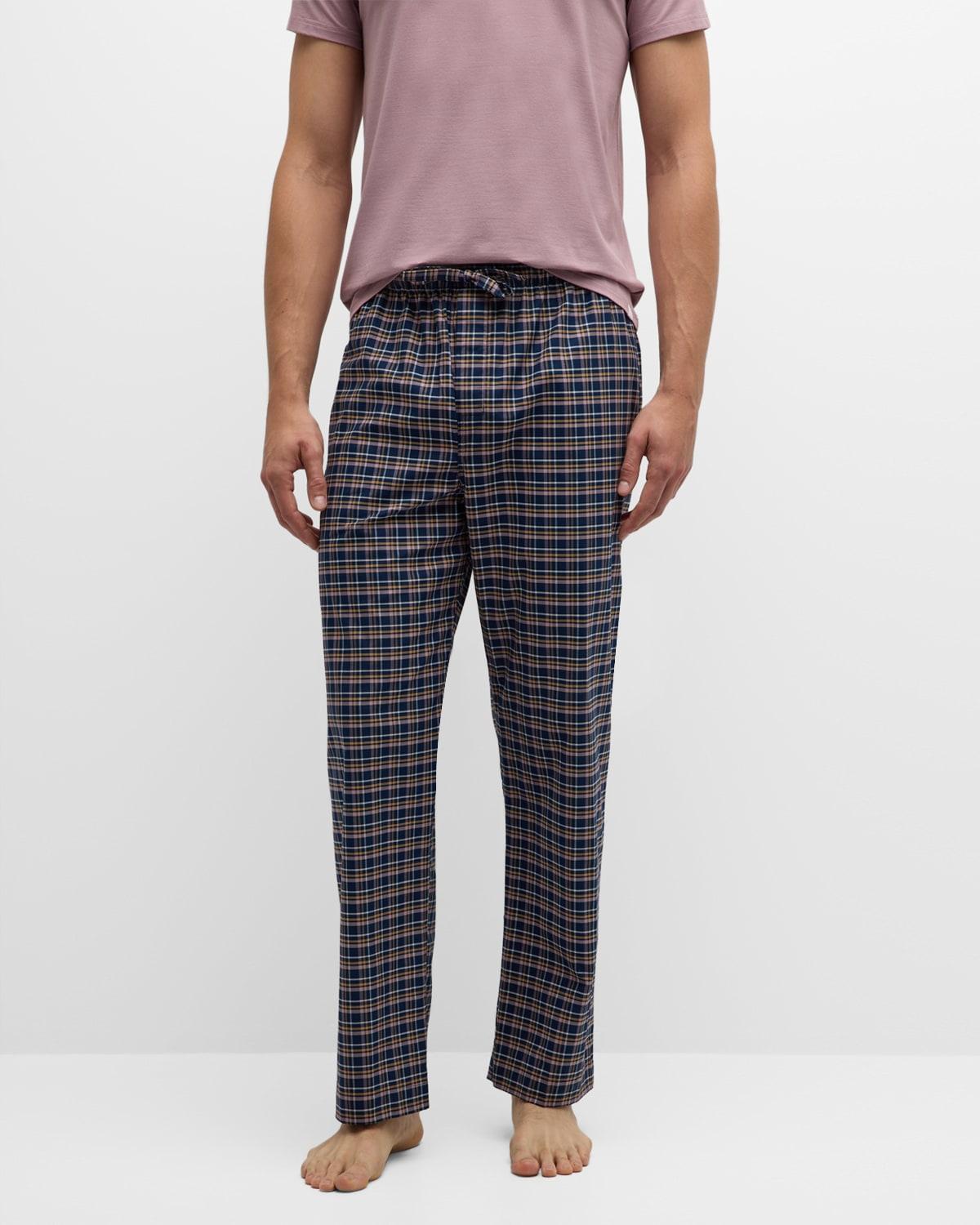 Mens Barker 37 Cotton Plaid Lounge Pants Product Image