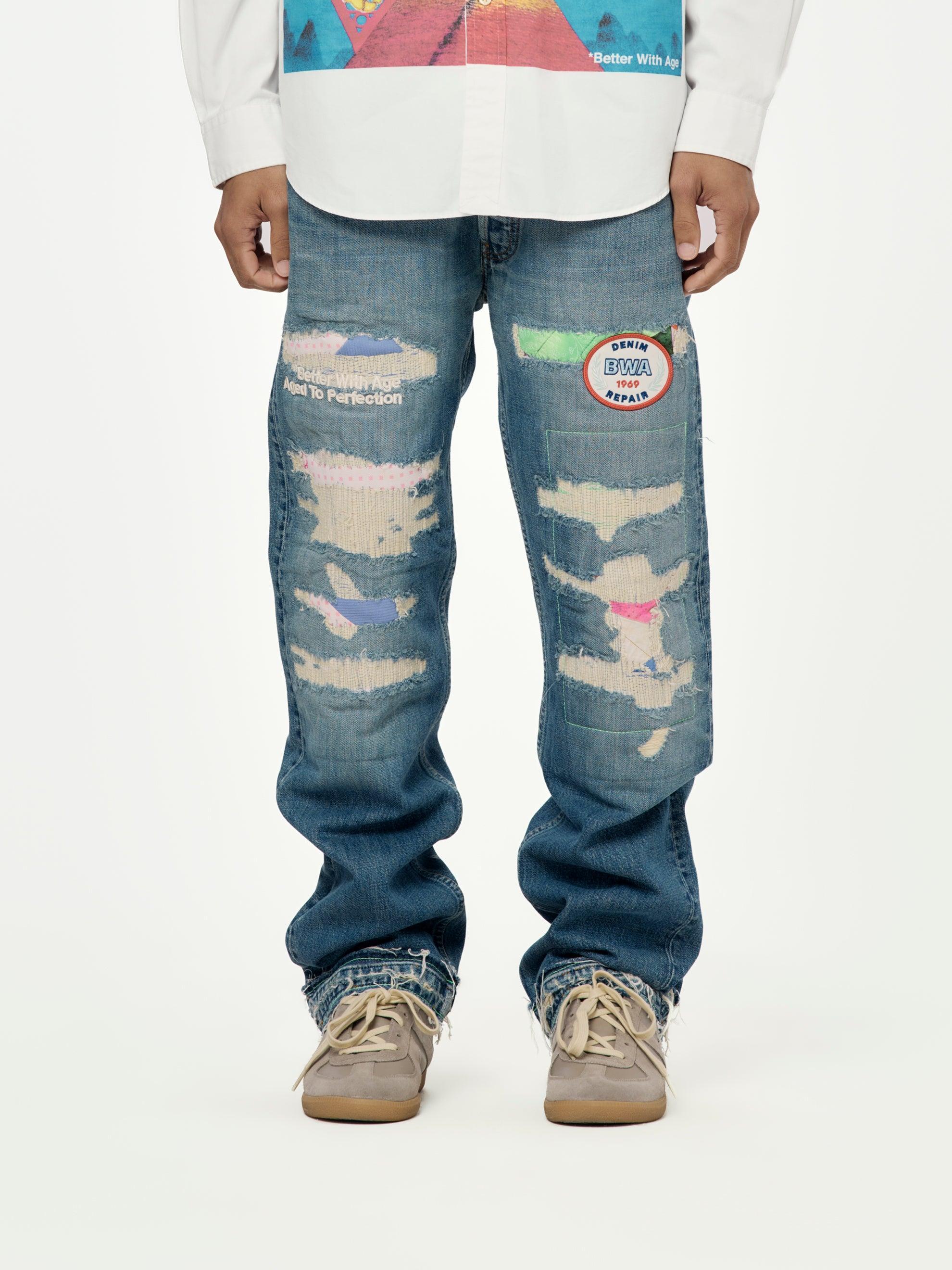 Denim Repair Pants (indigo) Product Image