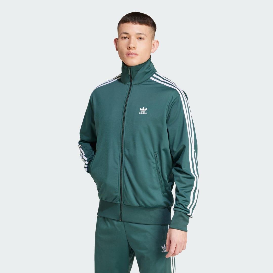 adidas Originals Mens adidas Originals adicolor Firebird Lifestyle Track Jacket - Mens Mineral Green Product Image