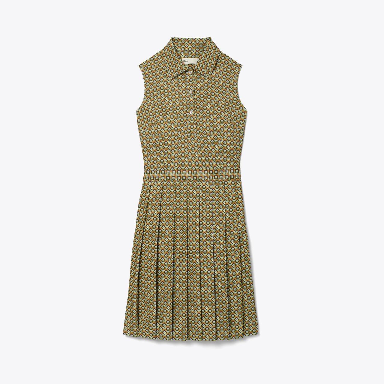 Printed Pleated Golf Dress Product Image