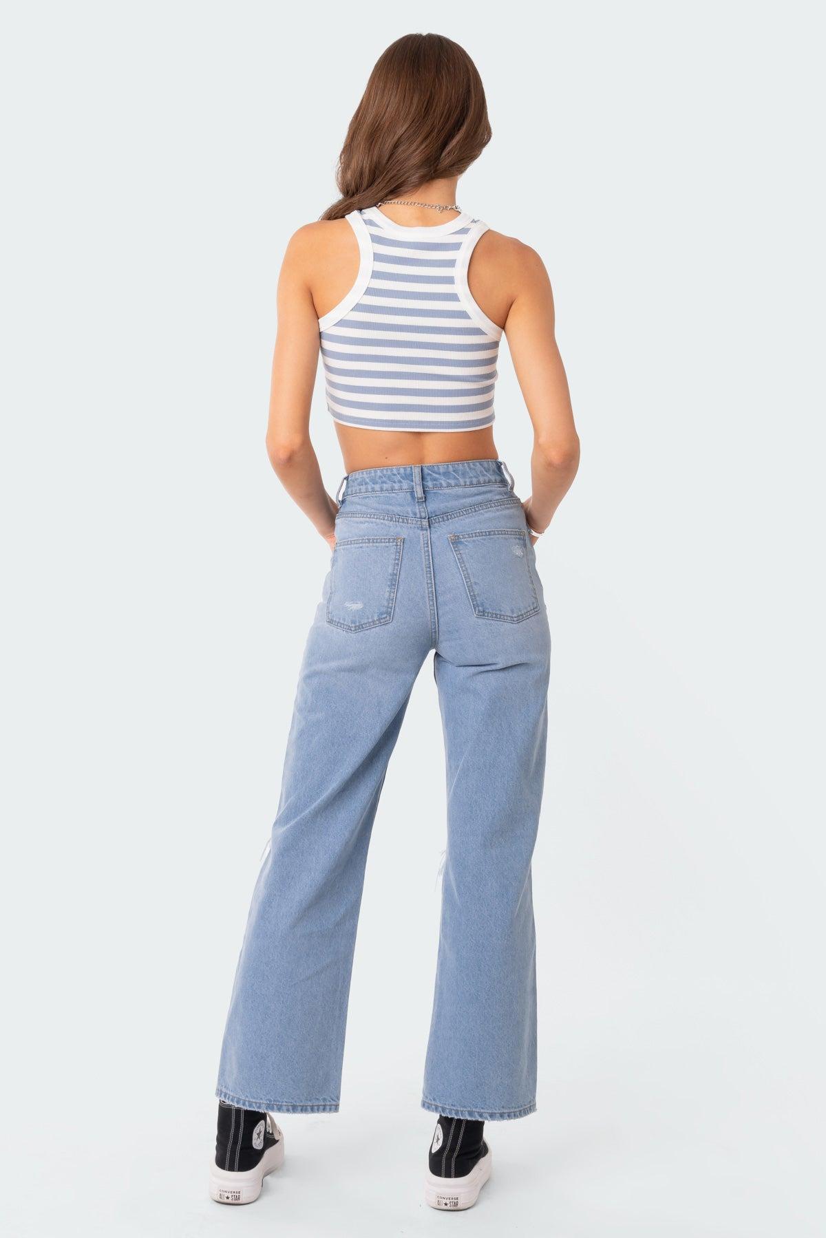 Lori High-Rise Wide Leg Jeans Product Image