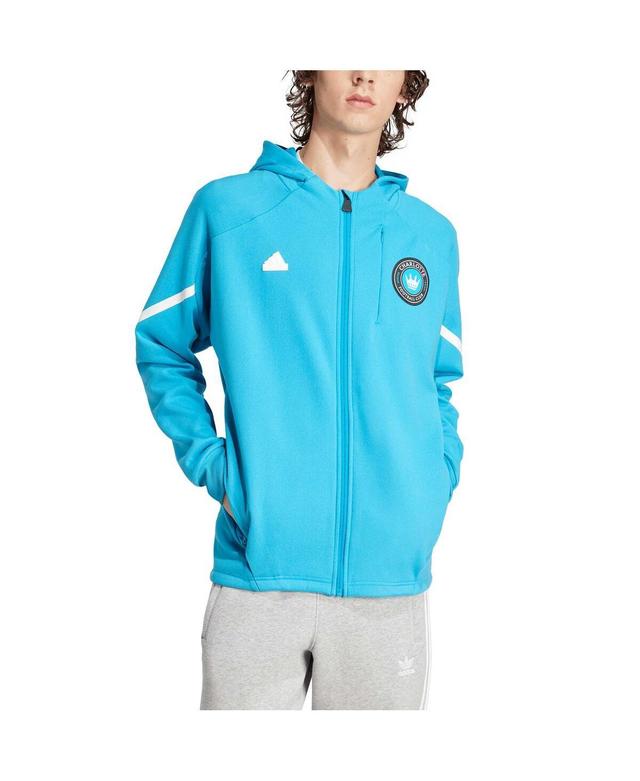 Mens adidas Blue Charlotte Fc 2024 Anthem Travel Full-Zip Jacket Product Image