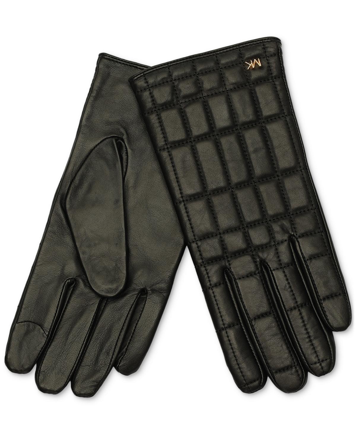 Michael Michael Kors Womens Quilted Leather Tech Gloves Product Image