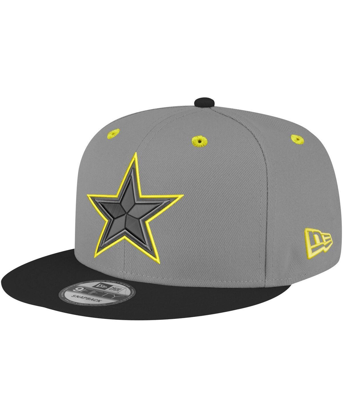 Mens New Era Graphite Dallas Cowboys Volt Two-Tone 9FIFTY Snapback Hat Product Image