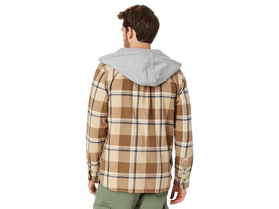 Vans Lopes Hooded Flannel (Dirt) Men's Clothing Product Image