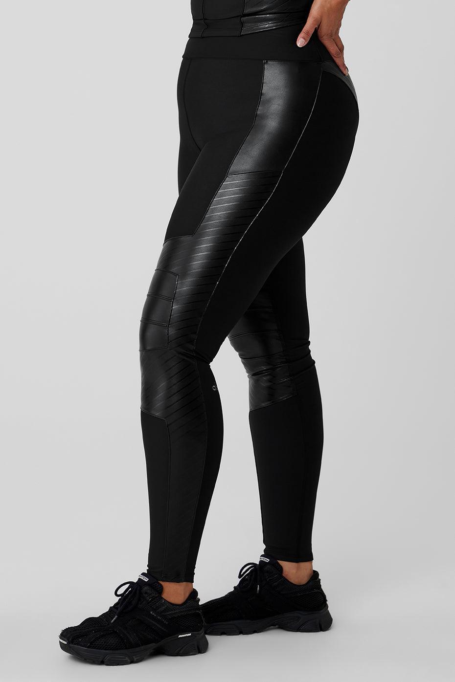 Airlift Winter Warm High-Waist Supermoto Legging - Black Female Product Image