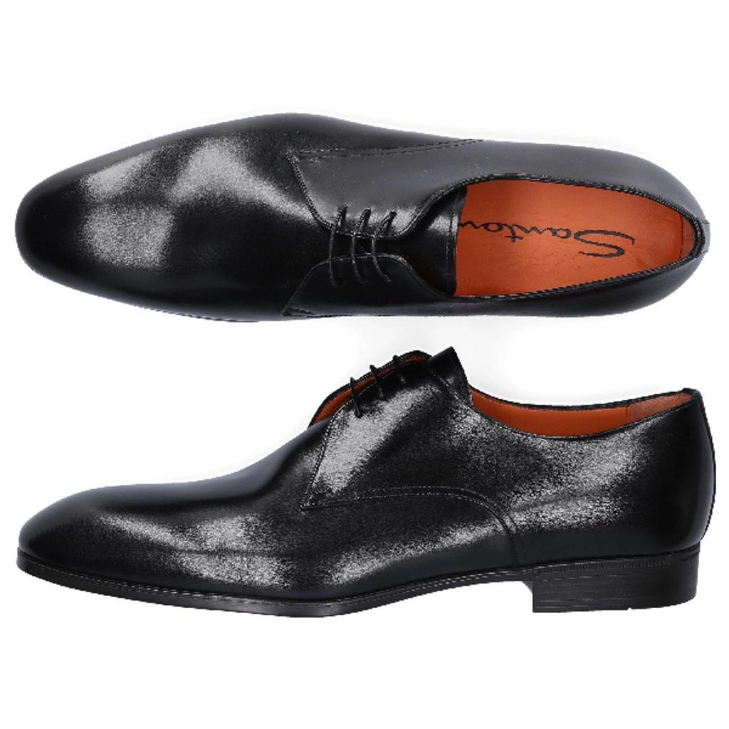 SANTONI Business Shoes Derby 15018 In Black Product Image