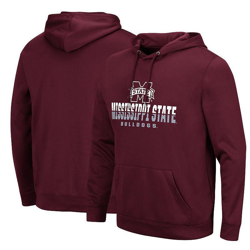 Mens Colosseum Maroon Mississippi State Bulldogs Lantern Pullover Hoodie Product Image