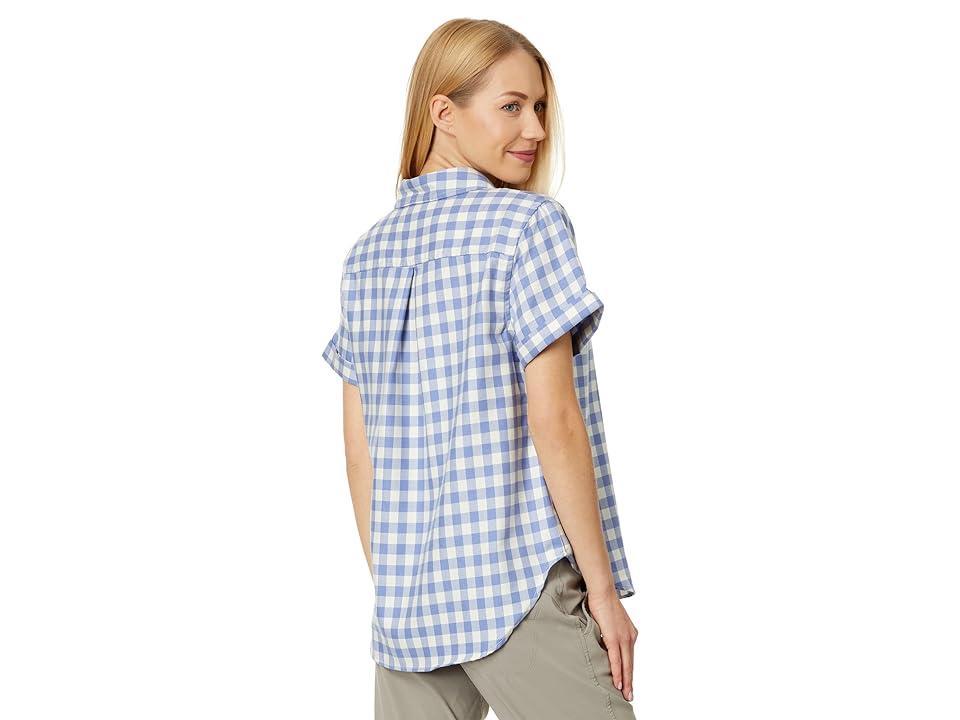 L.L.Bean Feather Soft Twill Shirt Short Sleeve (Larkspur) Women's Clothing Product Image