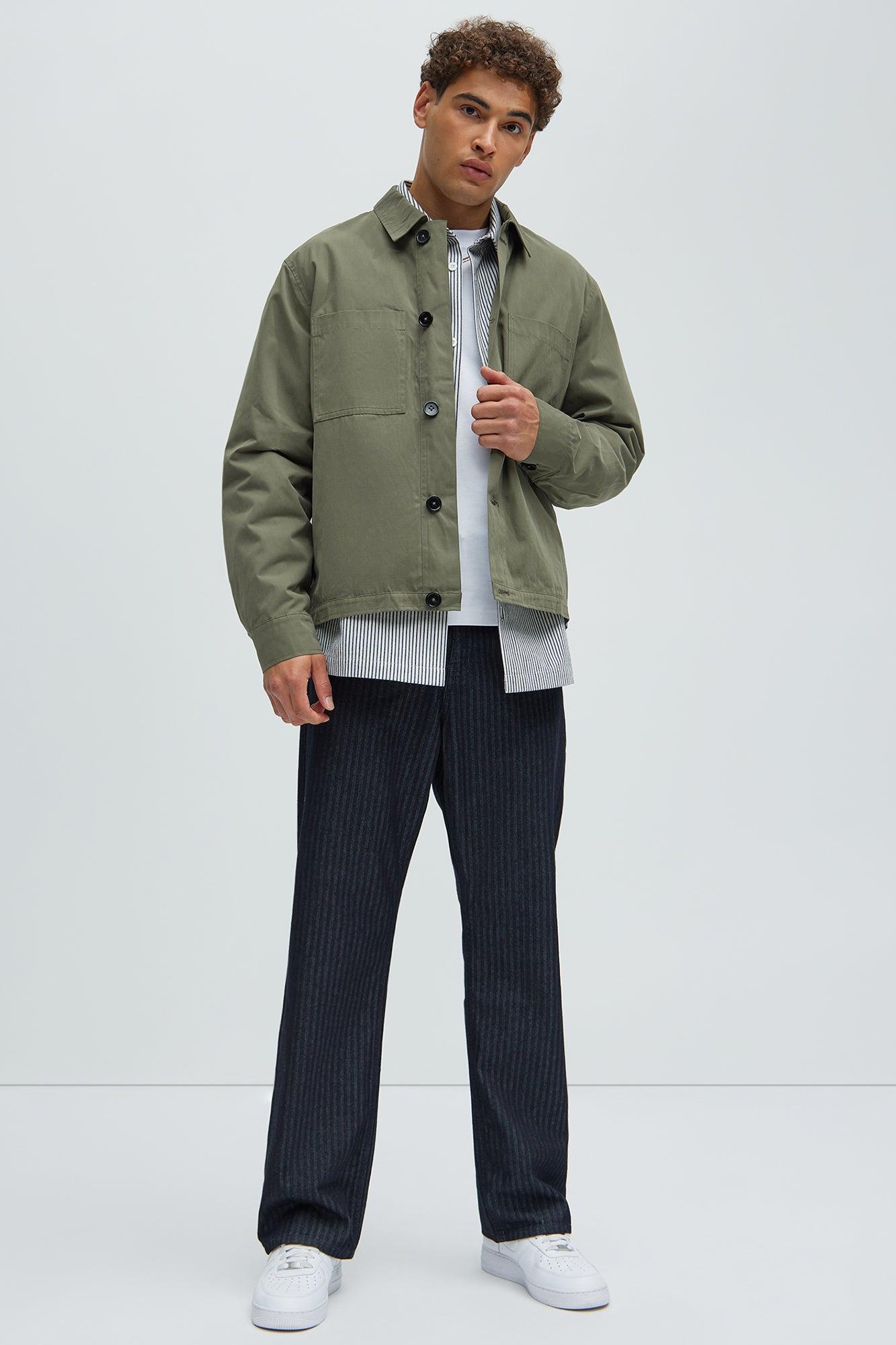 Don't Start Work Jacket - Olive Product Image