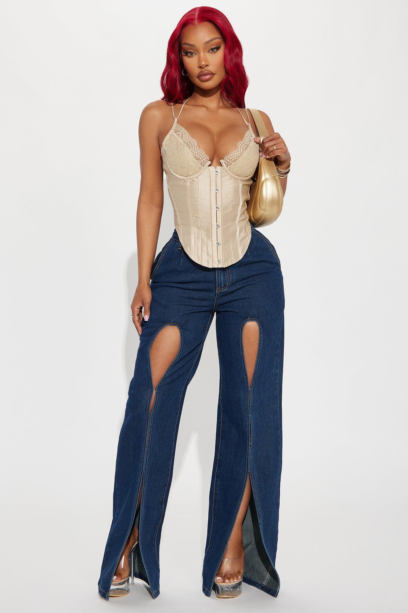 Aurelia Corset Top - Nude Product Image