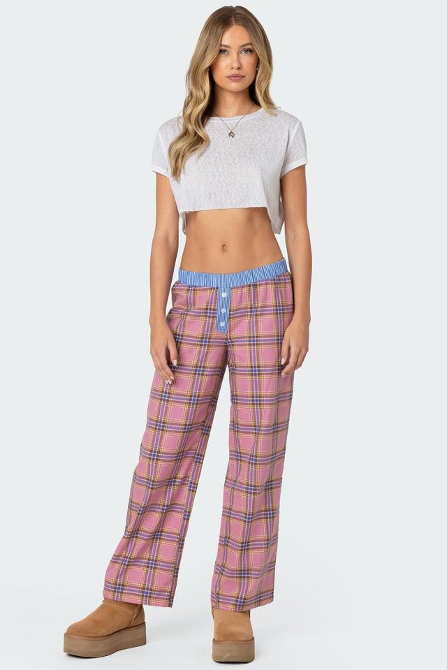 Plaid & Stripe Pants Product Image