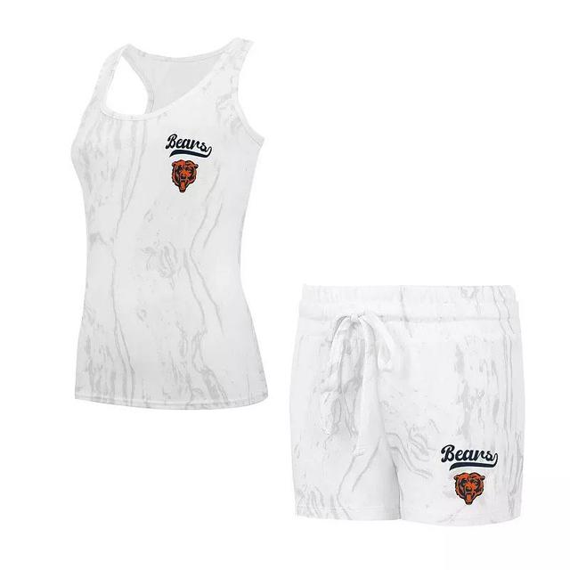 Womens Concepts Sport Chicago Bears Quartz Hacci Knit Tank Top & Shorts Sleep Set Product Image