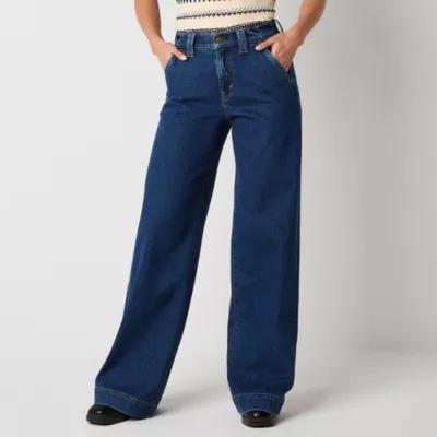 a.n.a Womens High Rise Wide Leg Jean Product Image