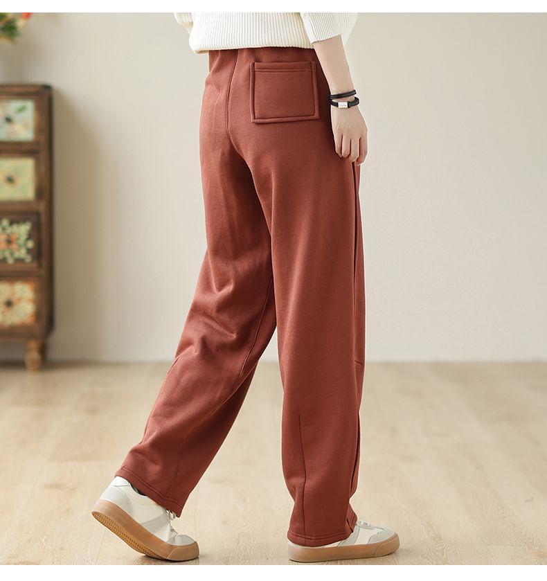 High Waist Plain Harem Pants Product Image