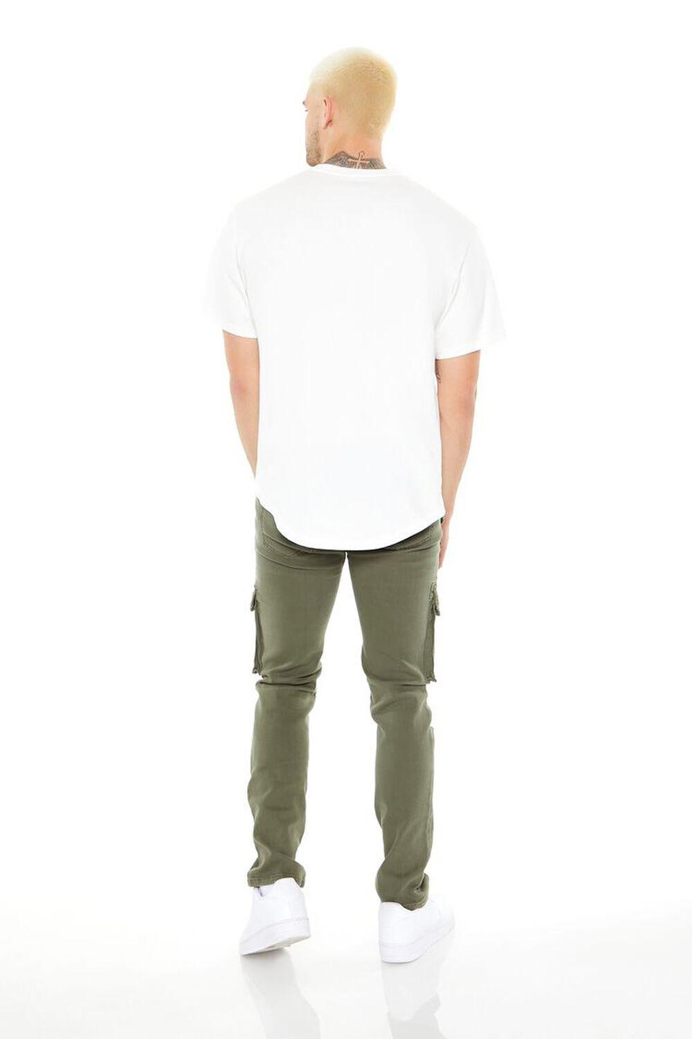 Distressed Slim-Fit Cargo Jeans | Forever 21 Product Image