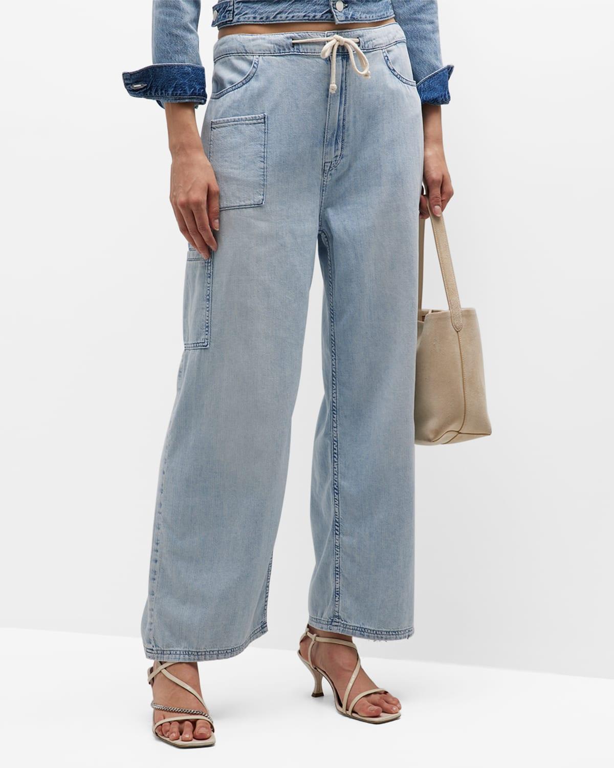 Ms. Madge Drawstring Cargo Jeans Product Image