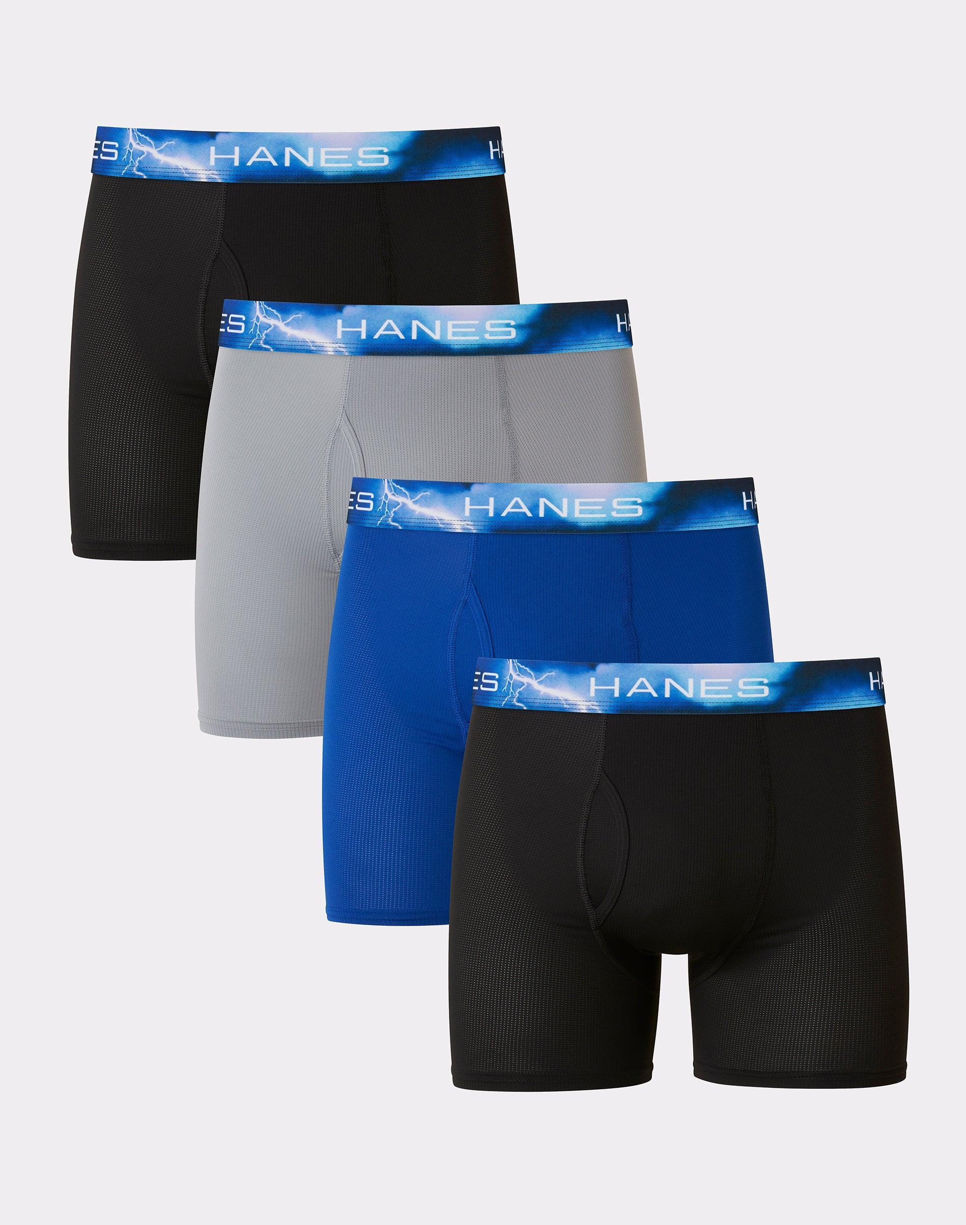 Mens Hanes 4-pack Sport X-Temp Air Mesh Boxer Briefs Product Image