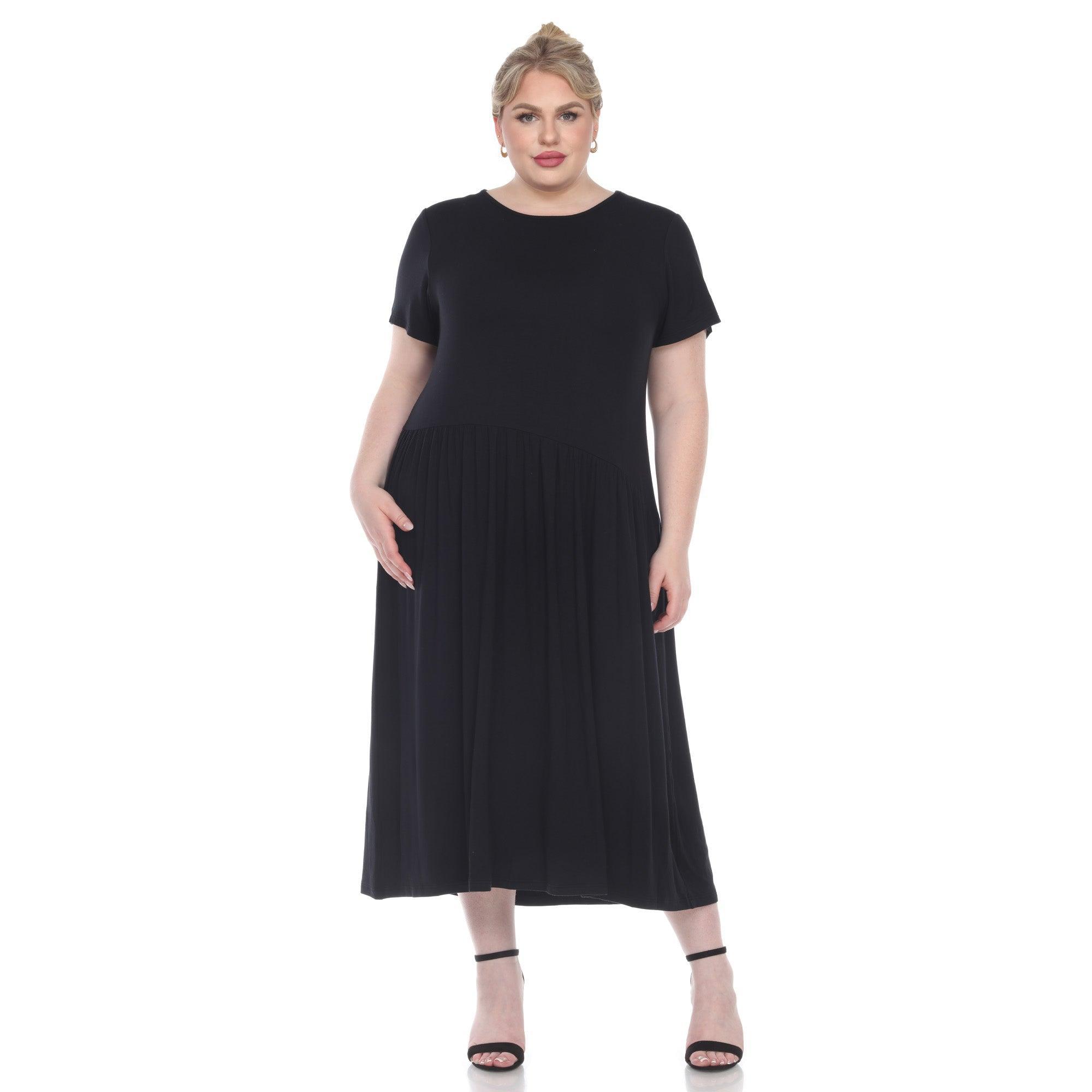 Short Sleeves Maxi Dress - Plus Product Image