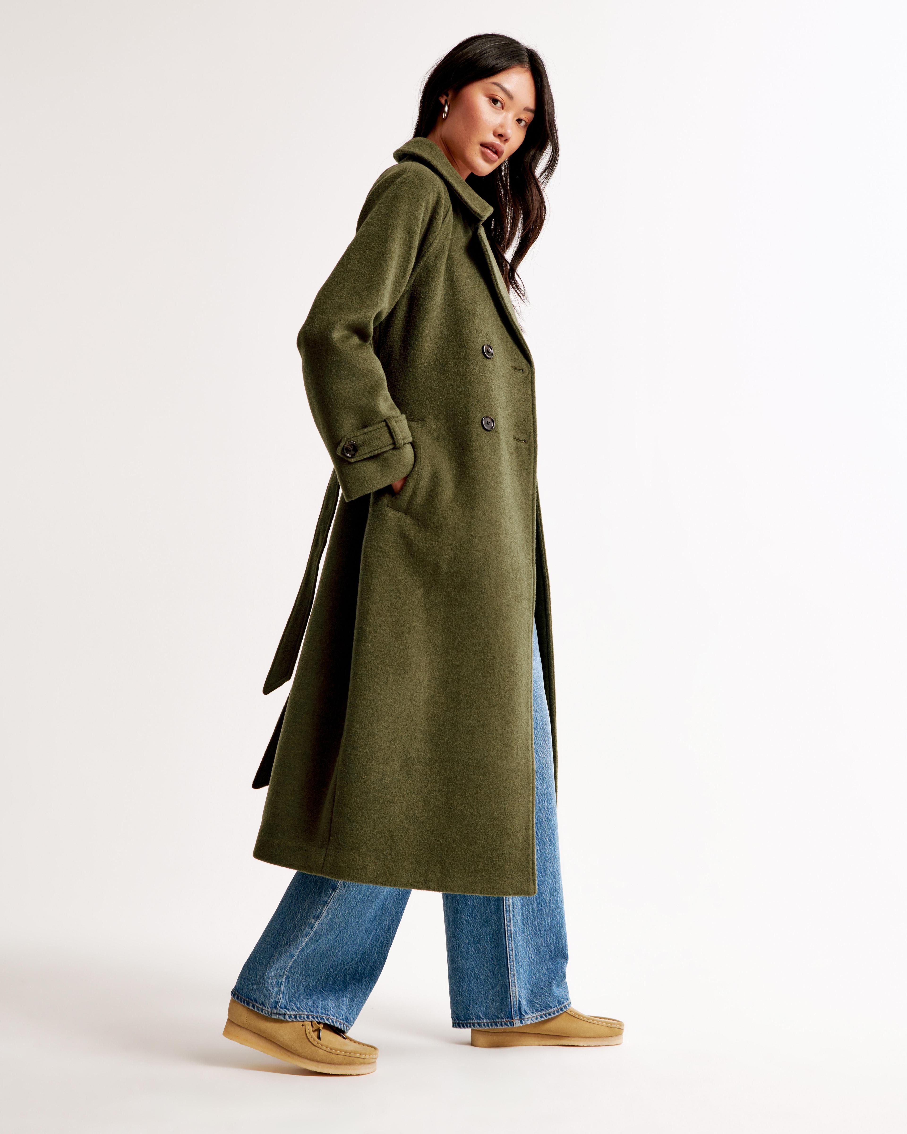 Wool-Blend Trench Coat Product Image