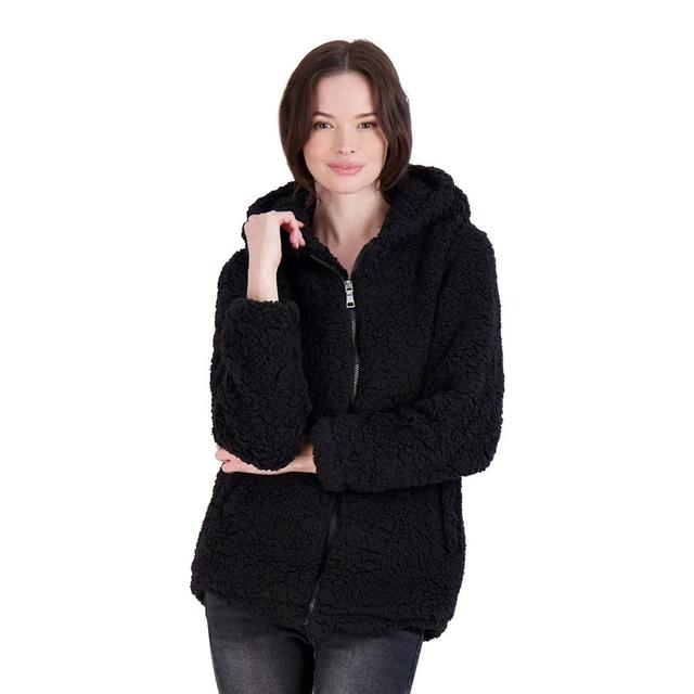 Madden Girl Women's Sherpa Zip Up Jacket Product Image