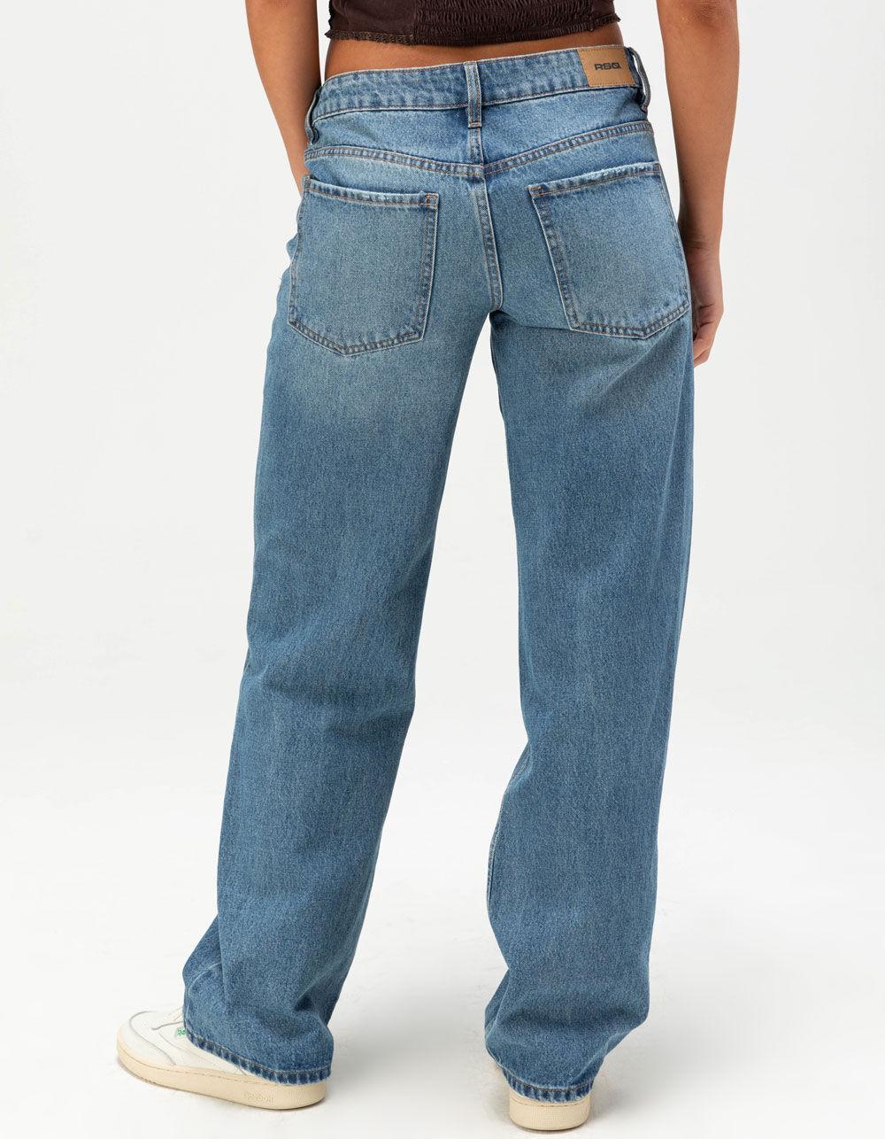 RSQ Womens Low Rise Loose Straight Jeans Product Image