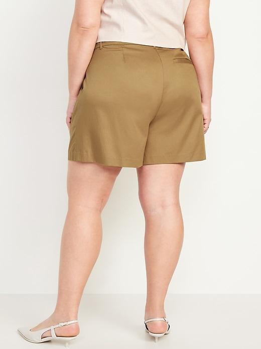 Extra High-Waisted Taylor Trouser Shorts -- 5-inch inseam Product Image