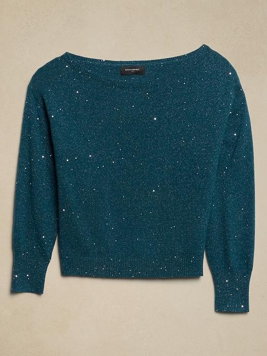 Asymmetrical Sequin Sweater Product Image