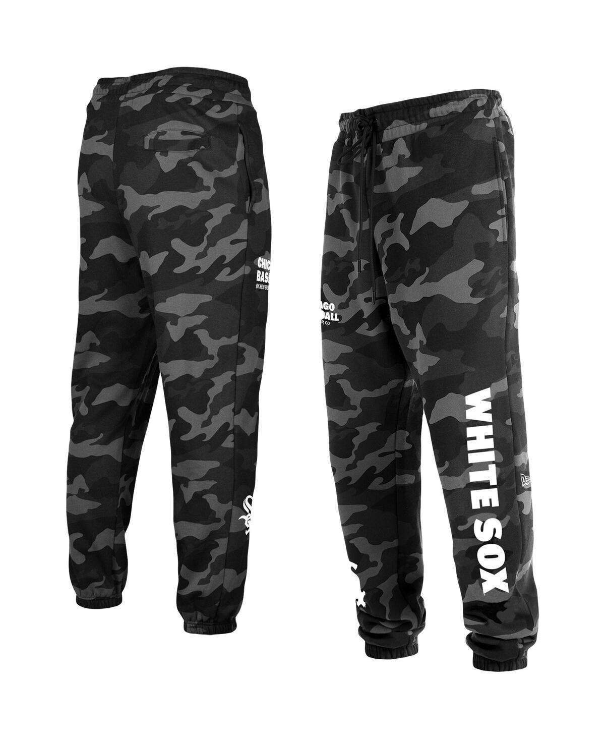 Mens New Era Black Chicago White Sox Camo Jogger Pants Product Image