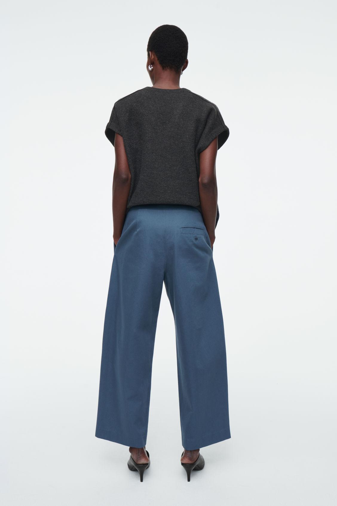 PLEATED BARREL-LEG CHINOS Product Image